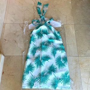 Summer dress, Tommy Bahama dress, size xs, white and green.